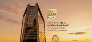 prédio aqwa corporate e selo da premiação valor 1.000